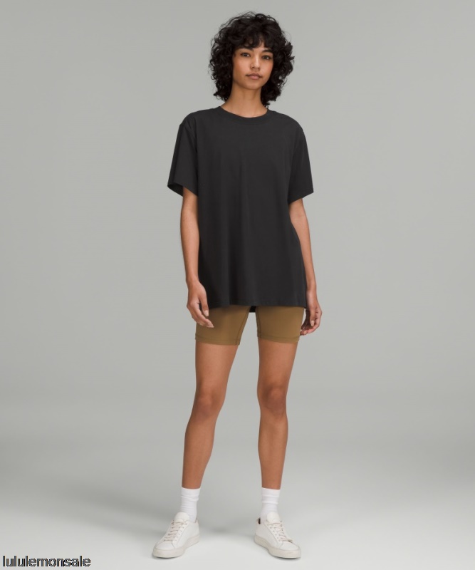 Lululemon Damen DELULU322 | Lululemon Deutschland Schwarzes All Yours Baumwoll T-shirt